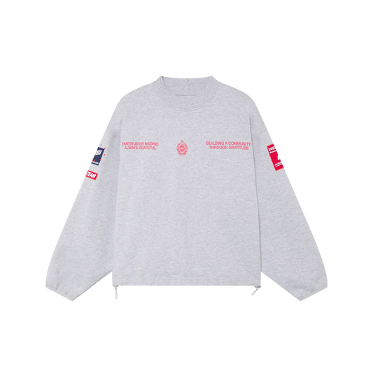 Poleron Eme Studios Building Heather Grey Oversized