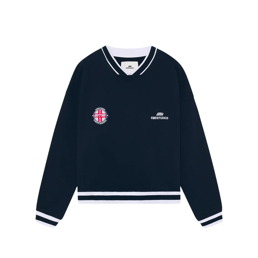 Poleron Eme Studios Academy Navy Oversized
