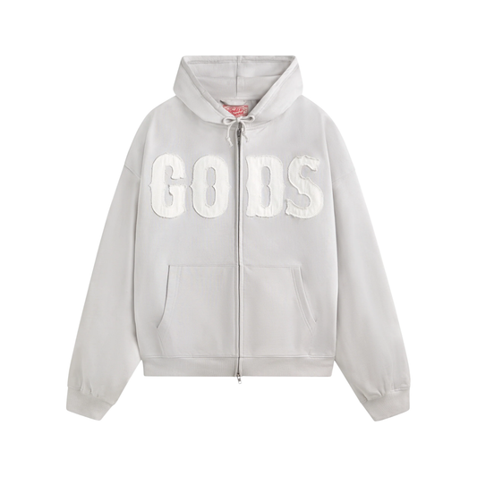 Poleron Gods Brand Zipper Light Grey