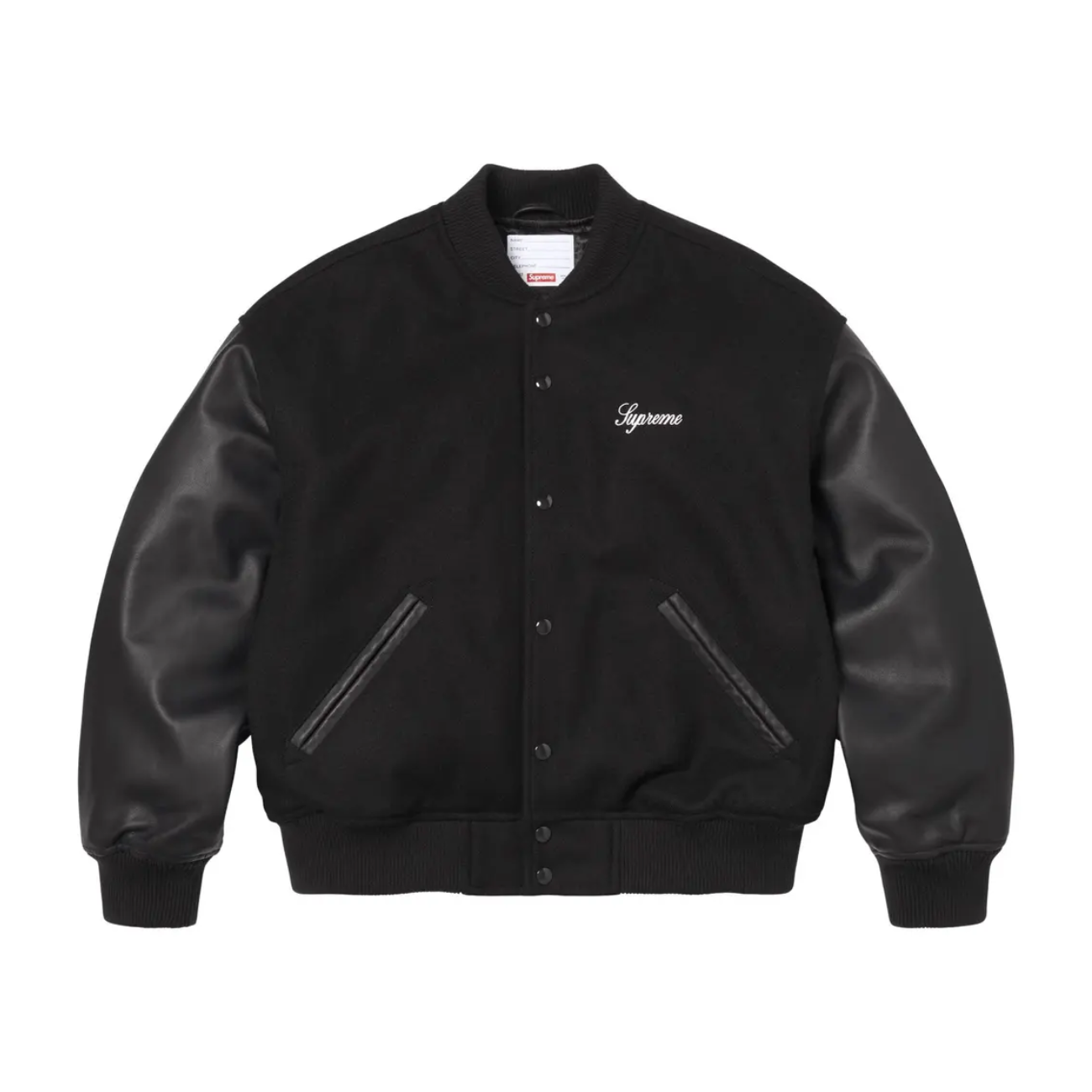 Chaqueta Supreme Cross Varsity Jacket Black