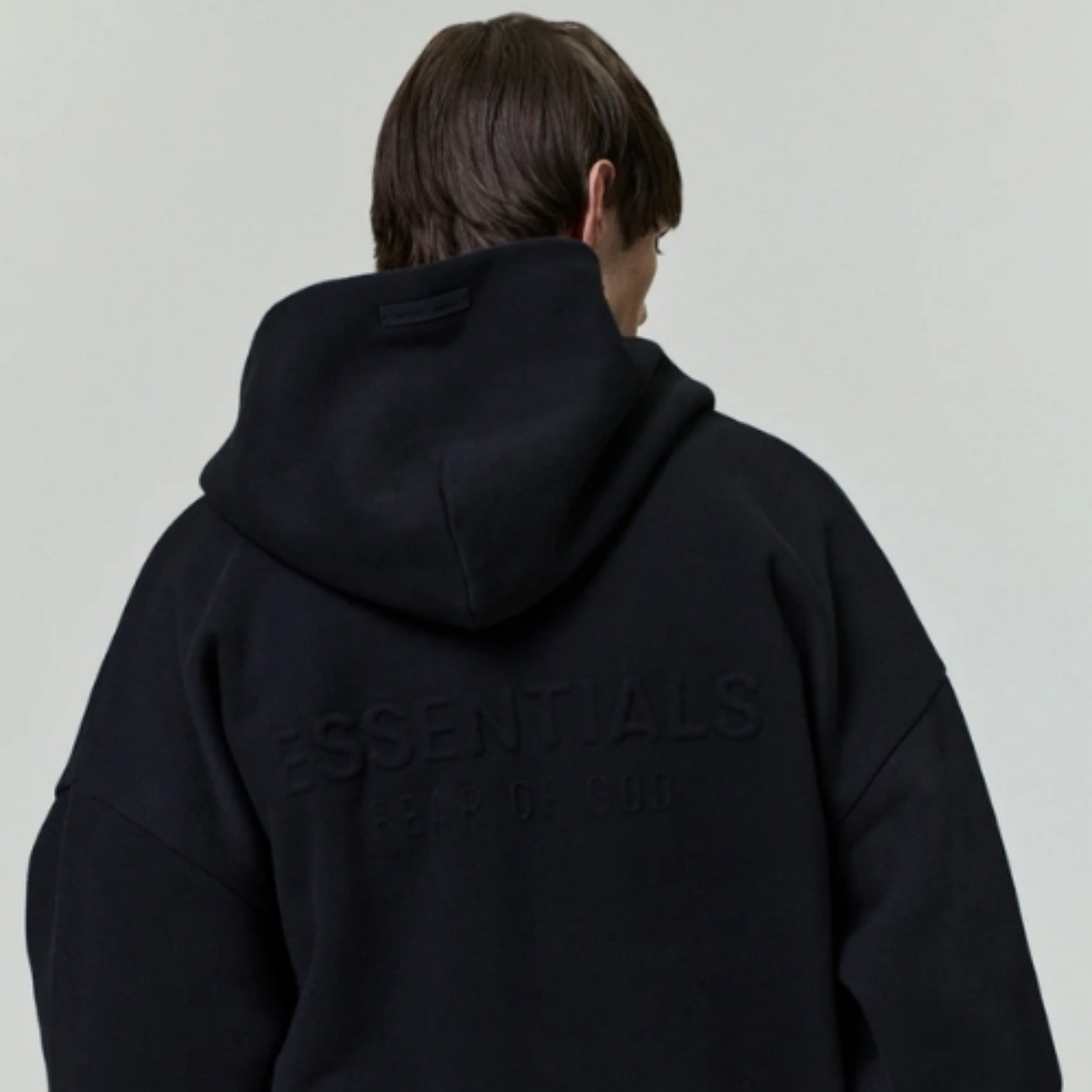 Poleron Essentials Embossed 90s Fit Fleece Zip-Up
