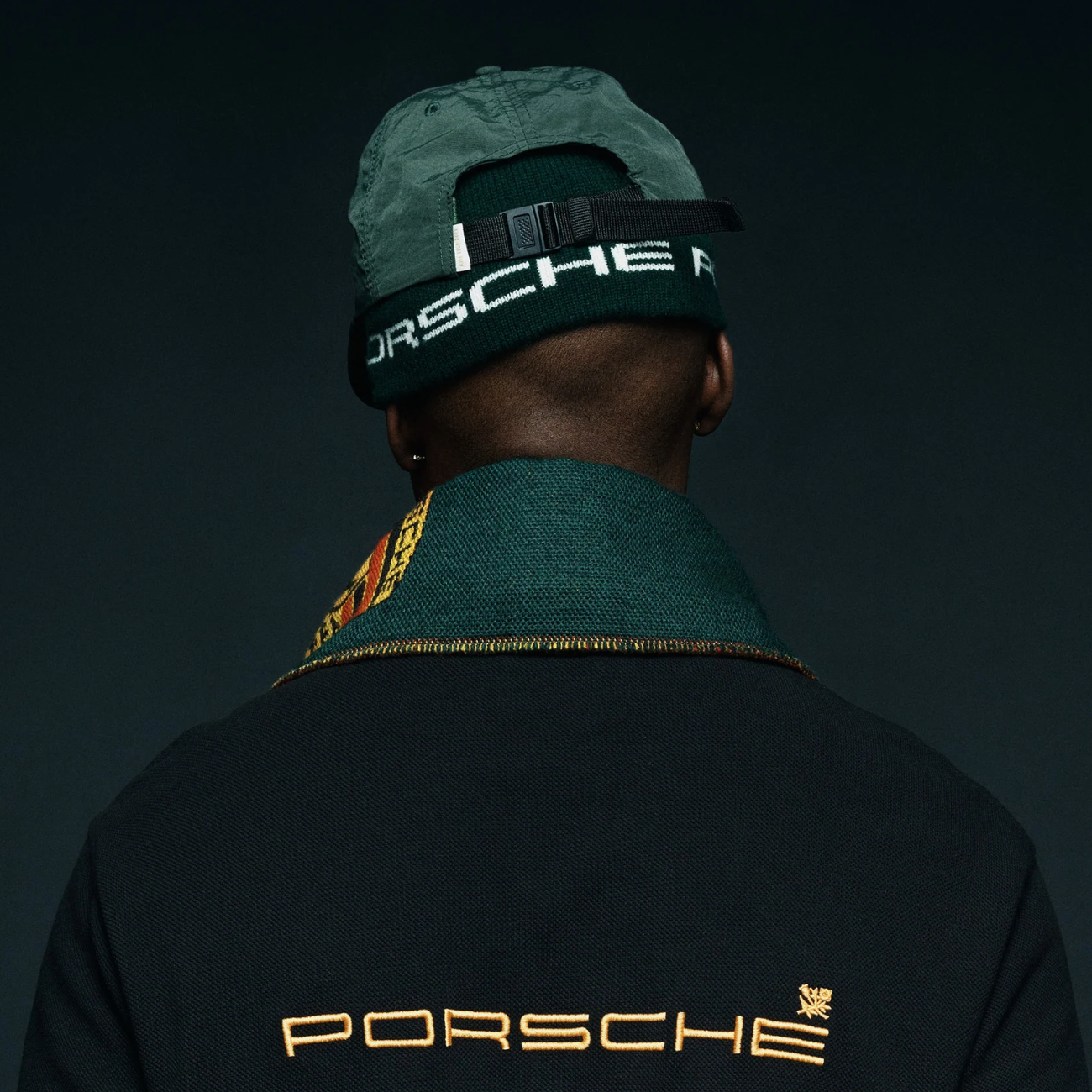 Gorro Aimé Leon Dore Porsche Nylon Green