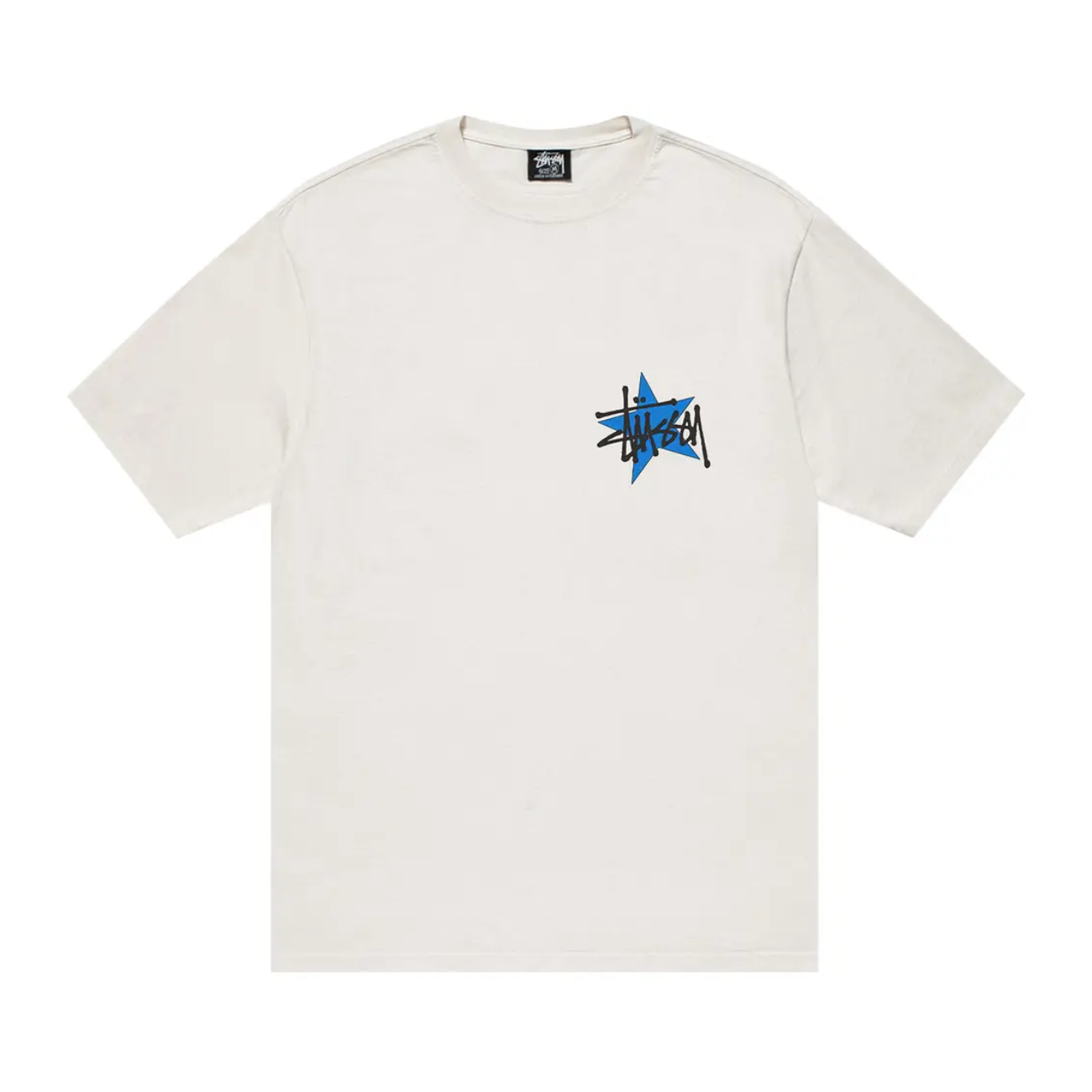 Polera Stussy Star Pig Dyed Natural