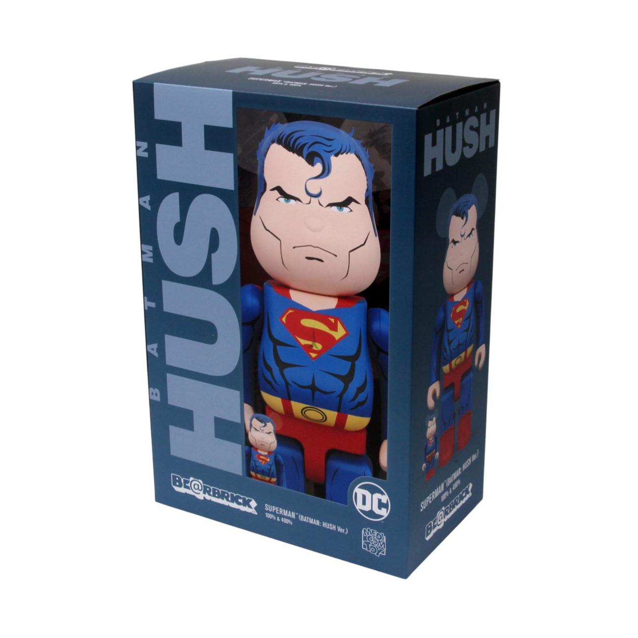 Bearbrick Superman-Batman Hush version set 100% y 400 %