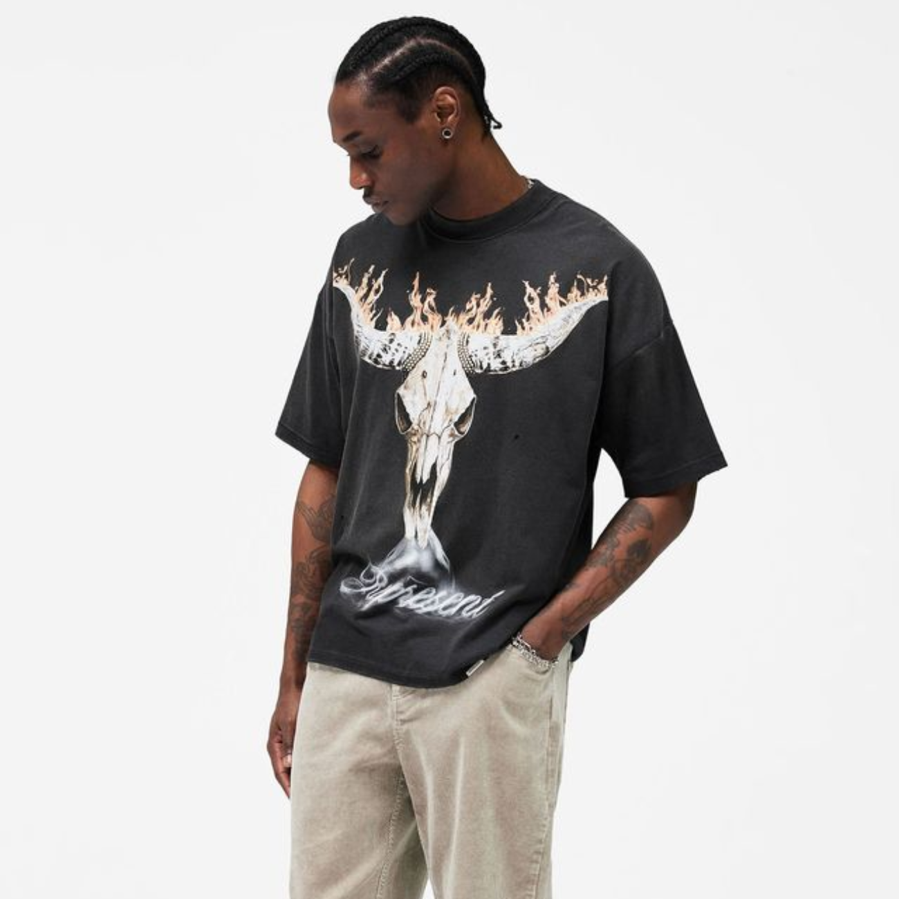 Polera Represent British Cowboys Stained Black