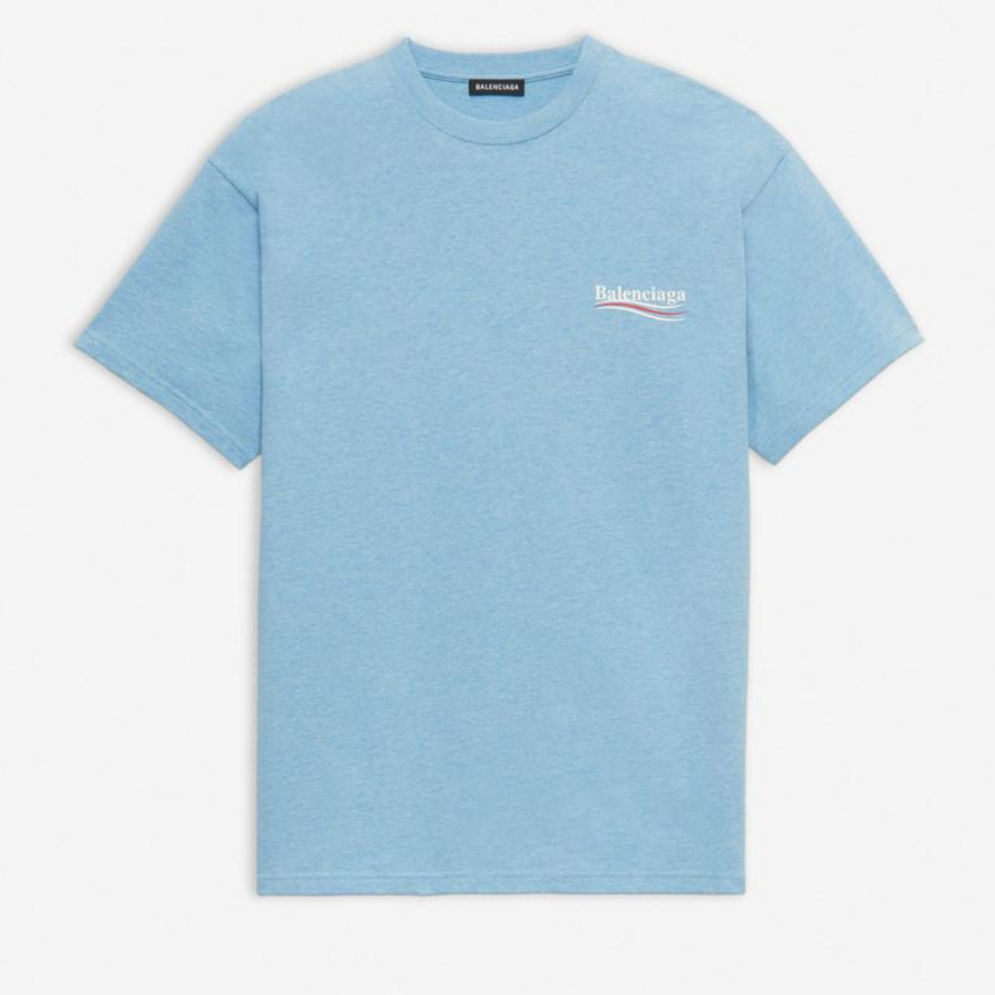 Polera Balenciaga Political Campaign Ligth Blue