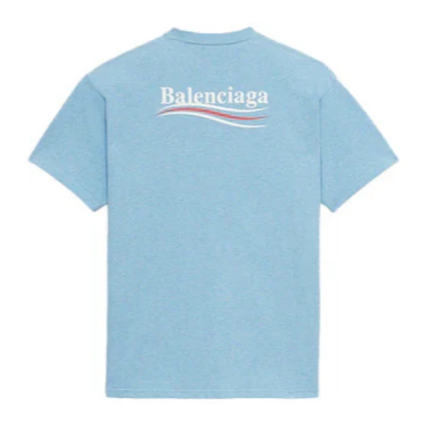 Polera Balenciaga Political Campaign Ligth Blue