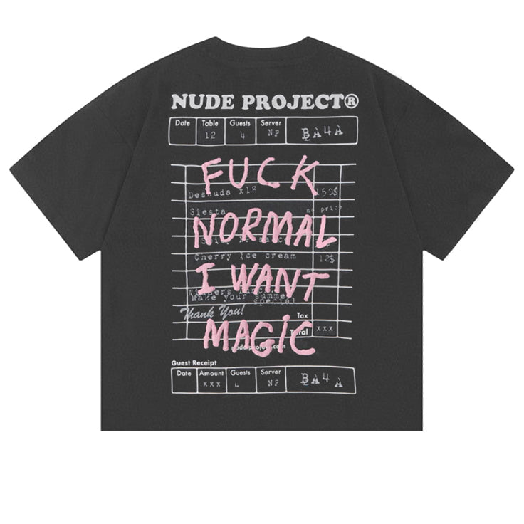 Polera Nude Fuck Normal Ash
