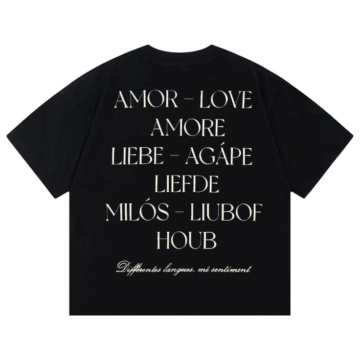 Polera Amour Apparel Boxy Black