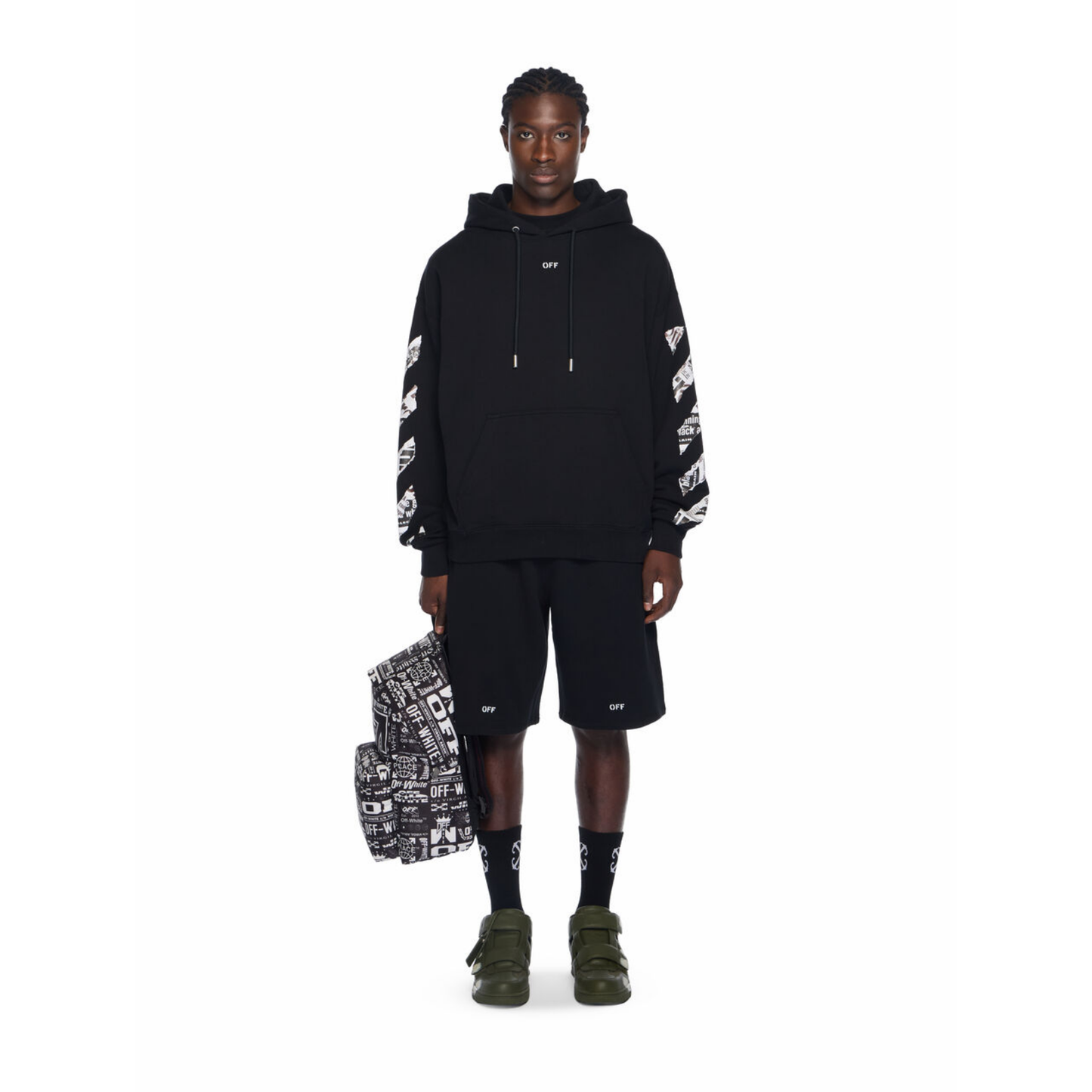 Poleron Off-White Newspaper Arrow Skate Black