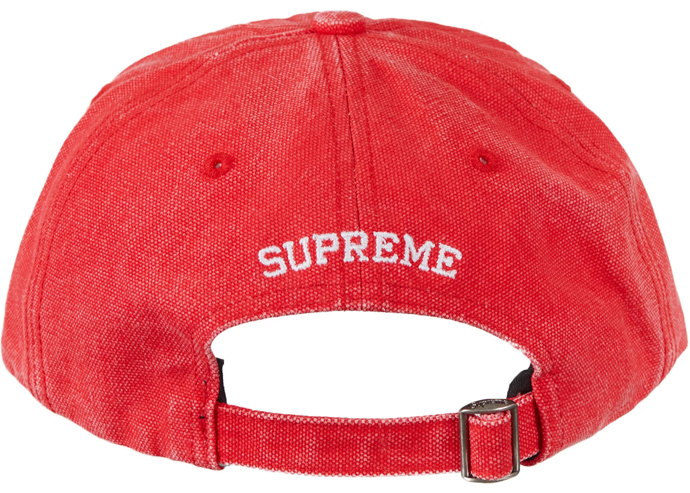 Gorro Supreme Pigment Canvas S Logo 6-panel Red