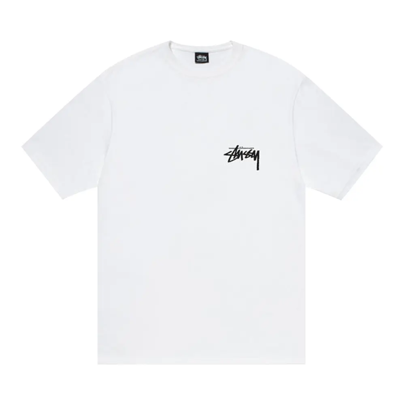 Polera Stussy Burning Stock White
