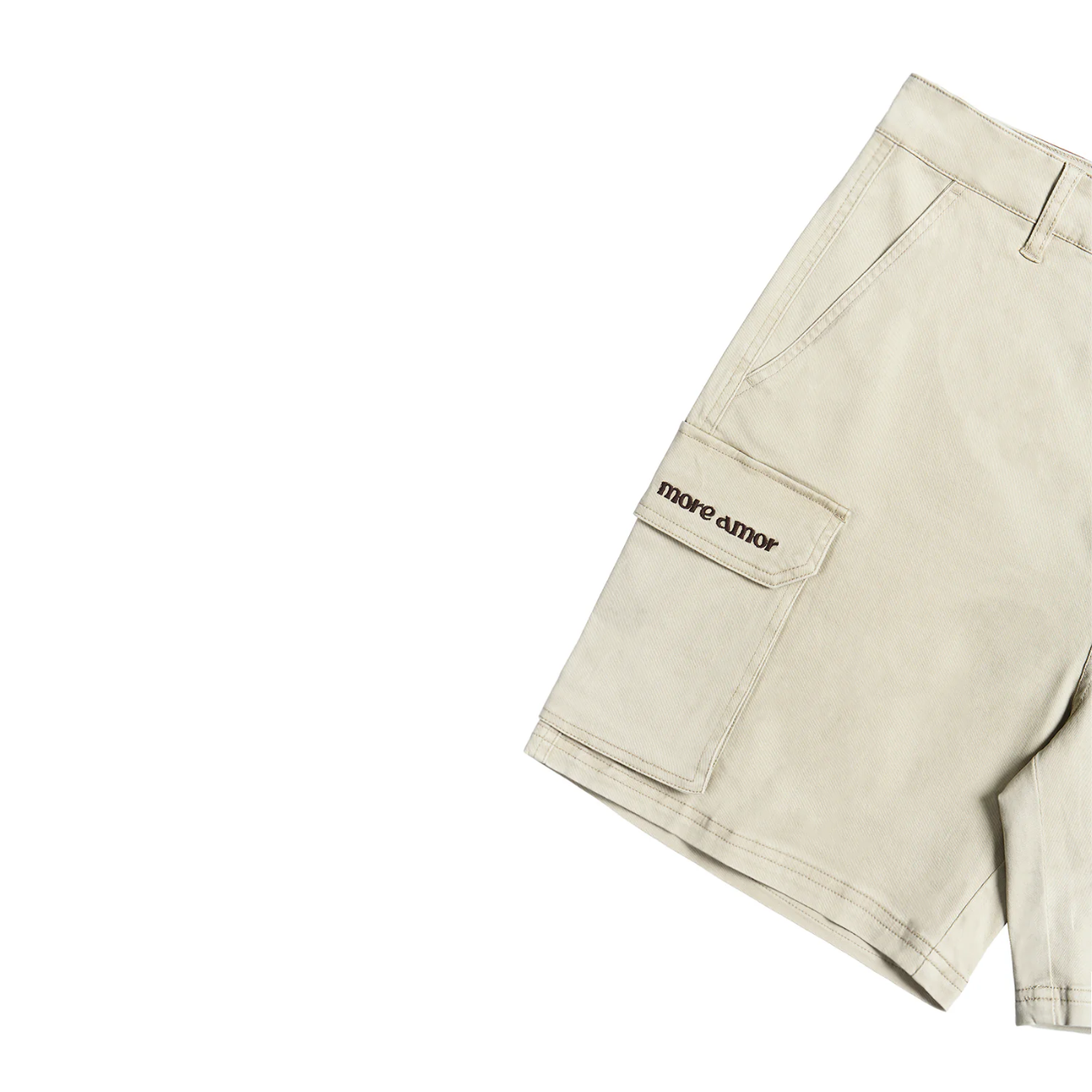 Short More Amor Cargo Ecru