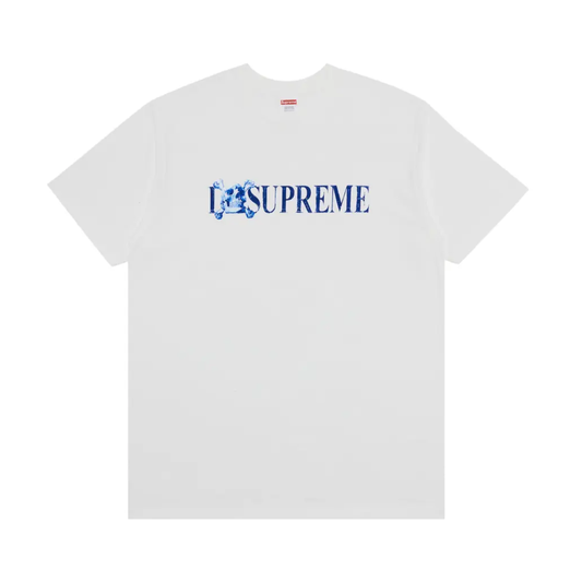 Polera Supreme Skull White