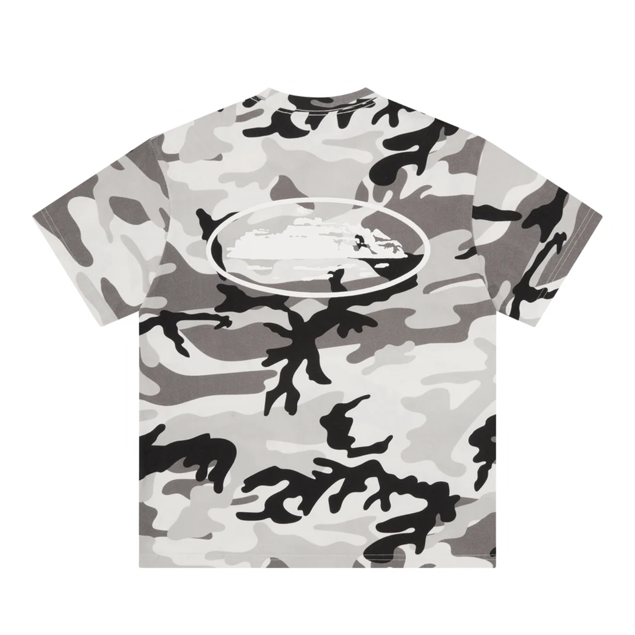Polera Corteiz Island Puff Print Arctic Camo