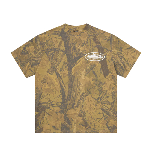 Polera Corteiz Island Puff Print Forest Camo
