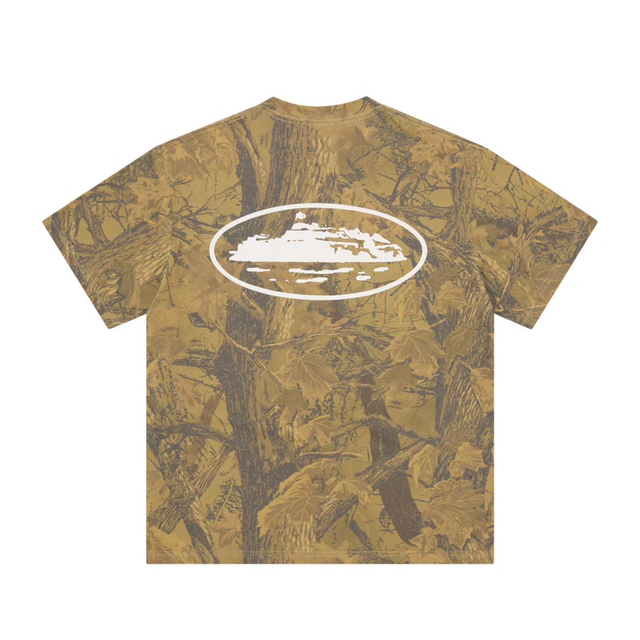 Polera Corteiz Island Puff Print Forest Camo
