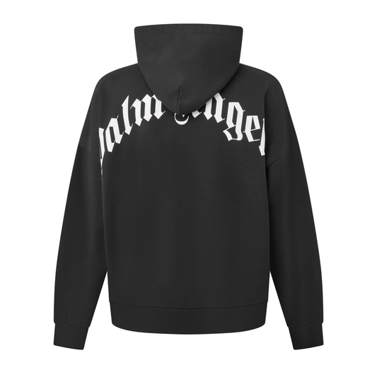 Poleron Palm Angels Back Curved Logo Black
