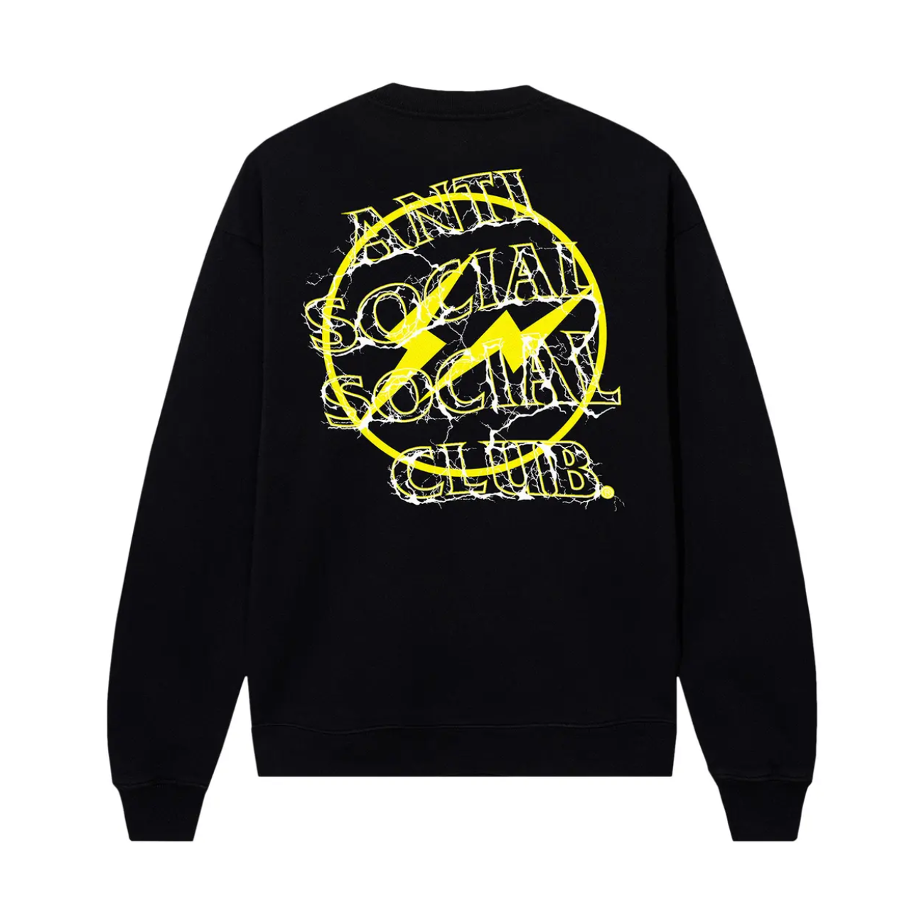 Poleron ASSC x Fragment Bolt Crewneck Black/Yellow