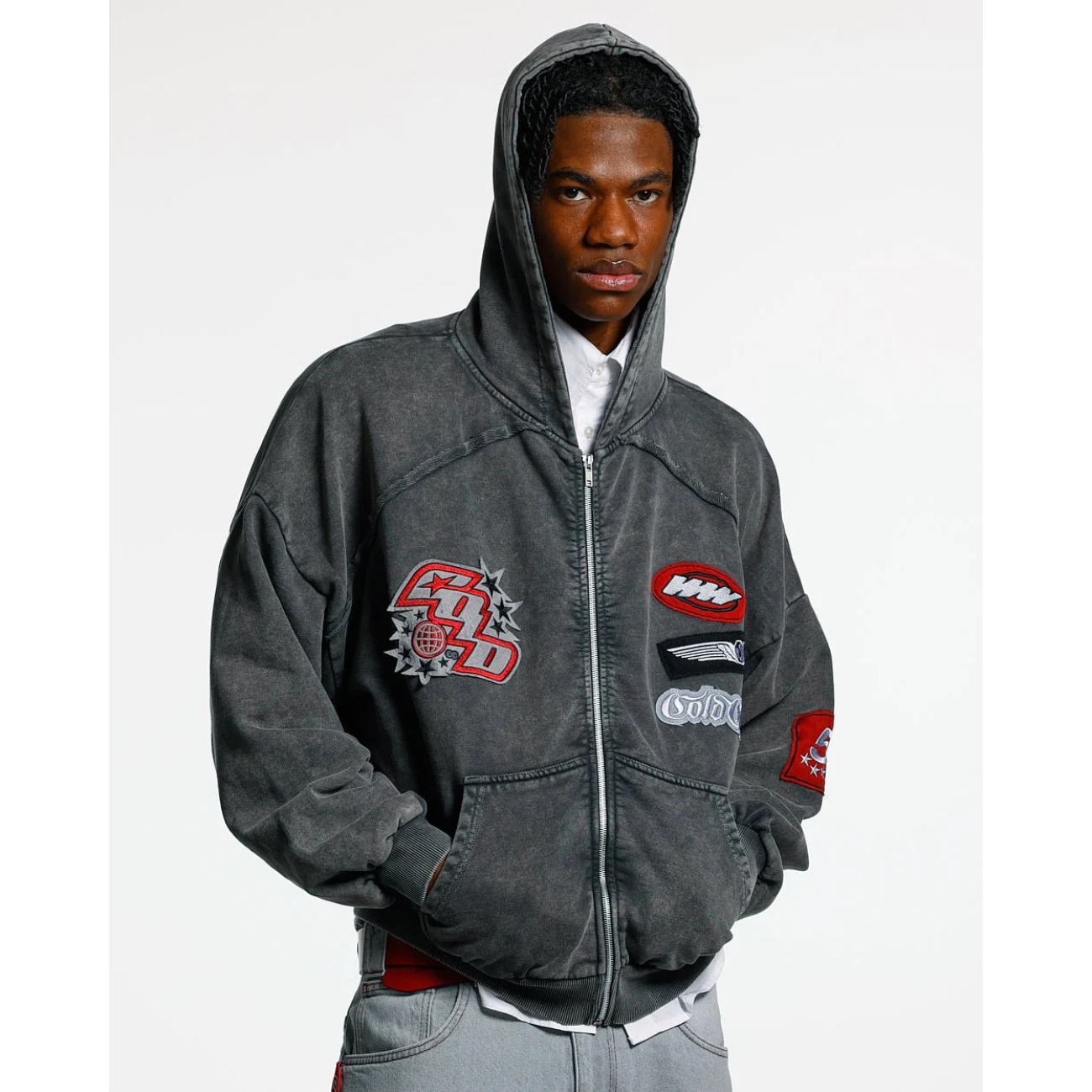 Poleron Cold Culture Walker Zip Washed Black