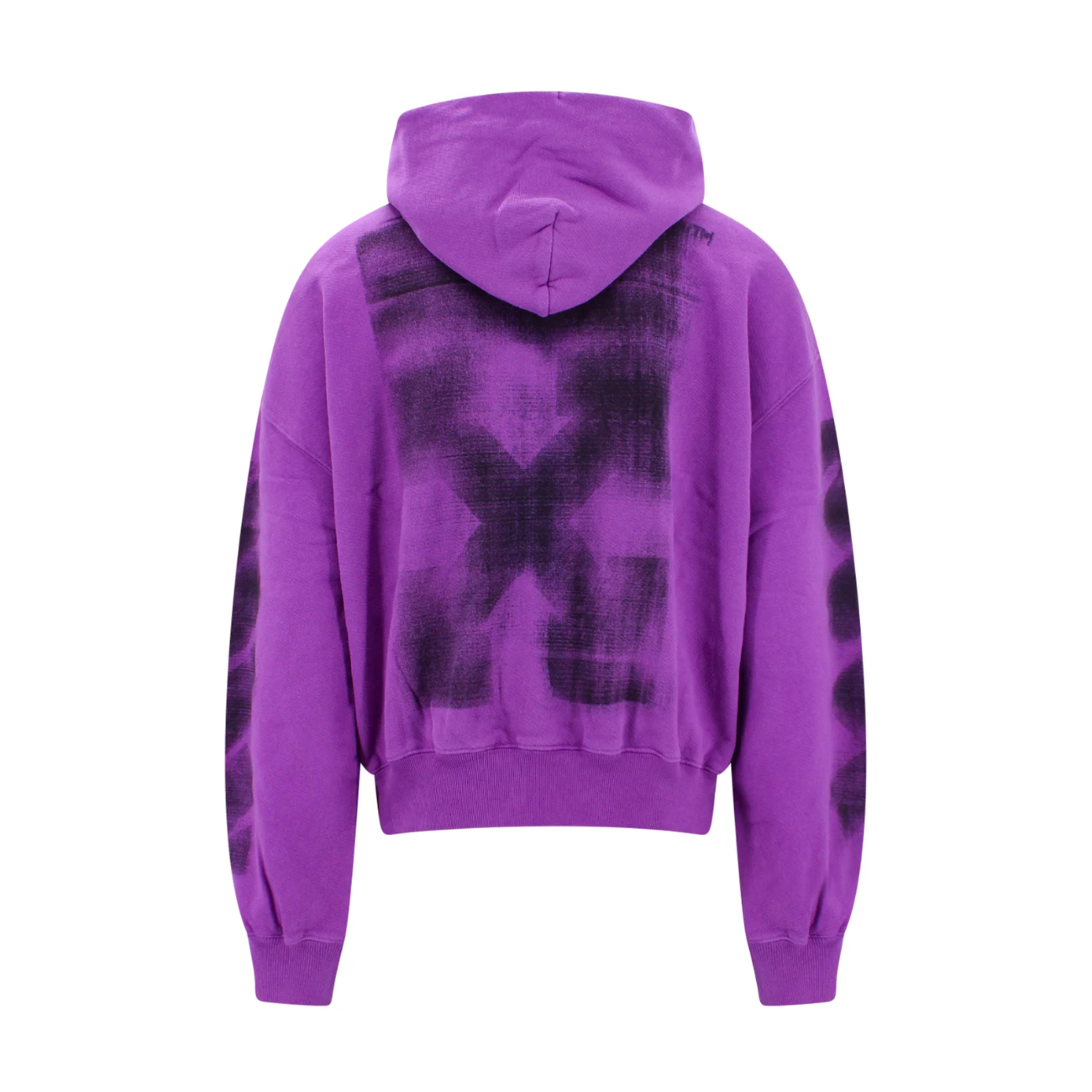 Poleron Off-White Logo Printed Drawstring Purple