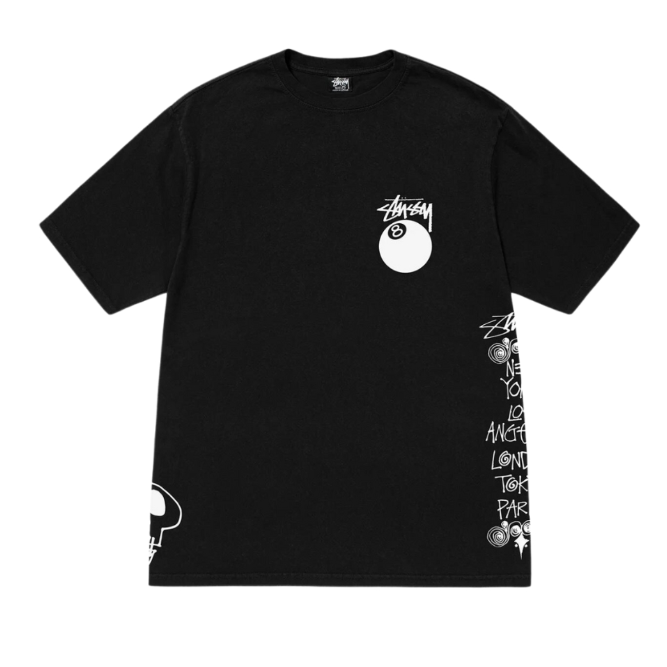 Polera Stussy Test Strike Pigment Dyed Black