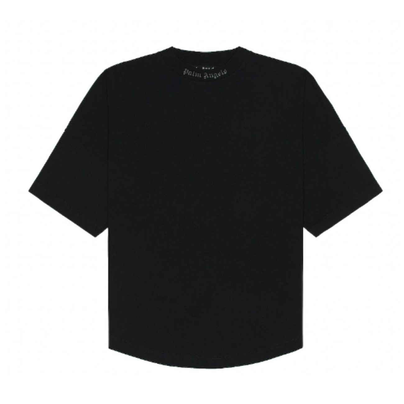 Polera Palm Angels Glitter Classic Logo Over Black