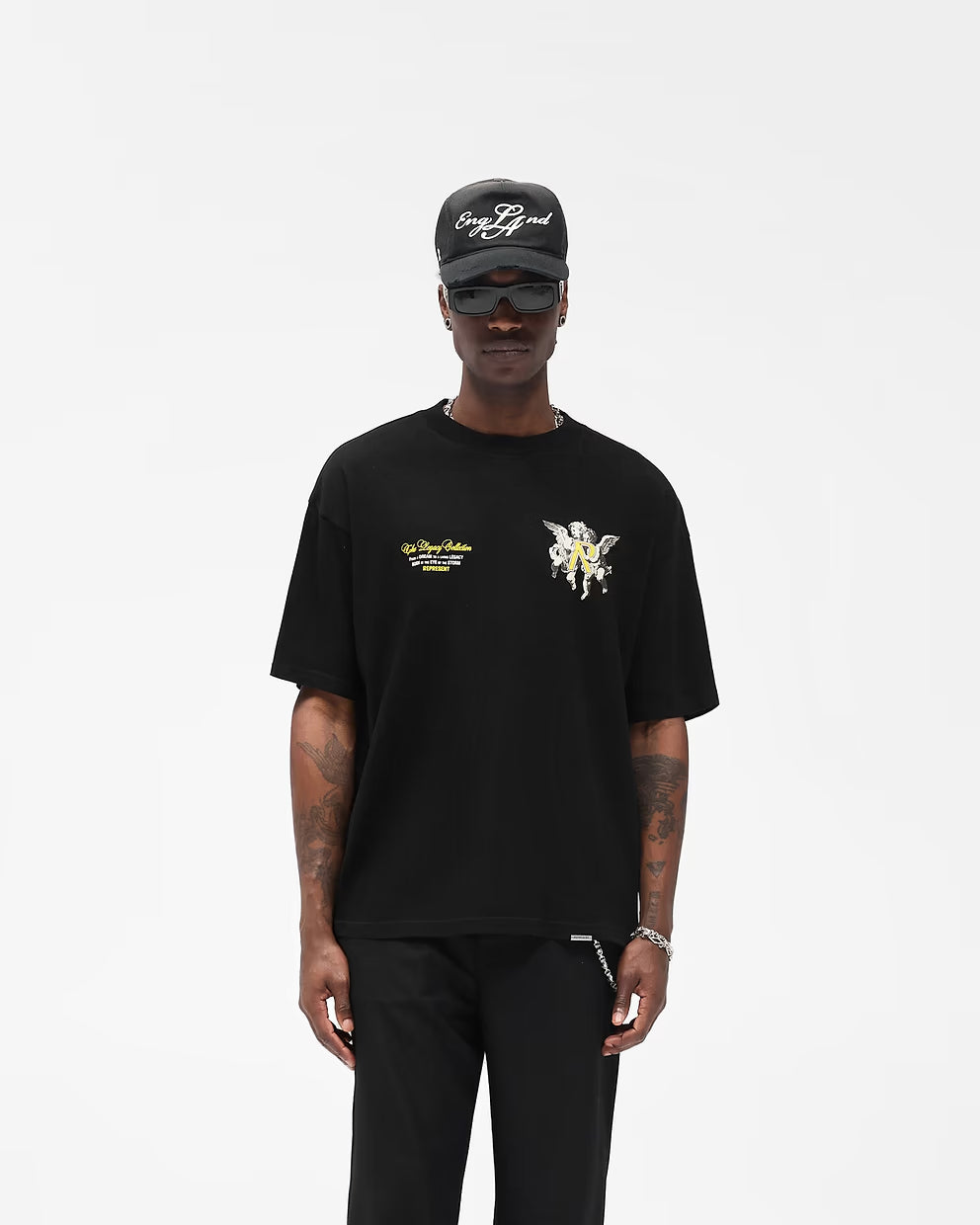Polera Represent Legacy Cherubs Jet Black
