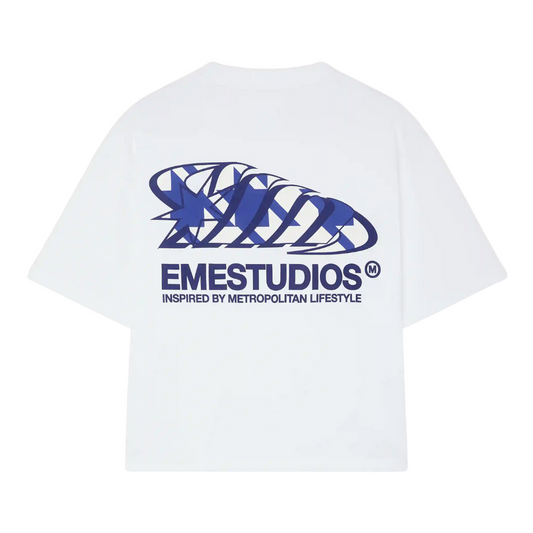 Polera Eme Studios Houndstooh Pearl Oversized