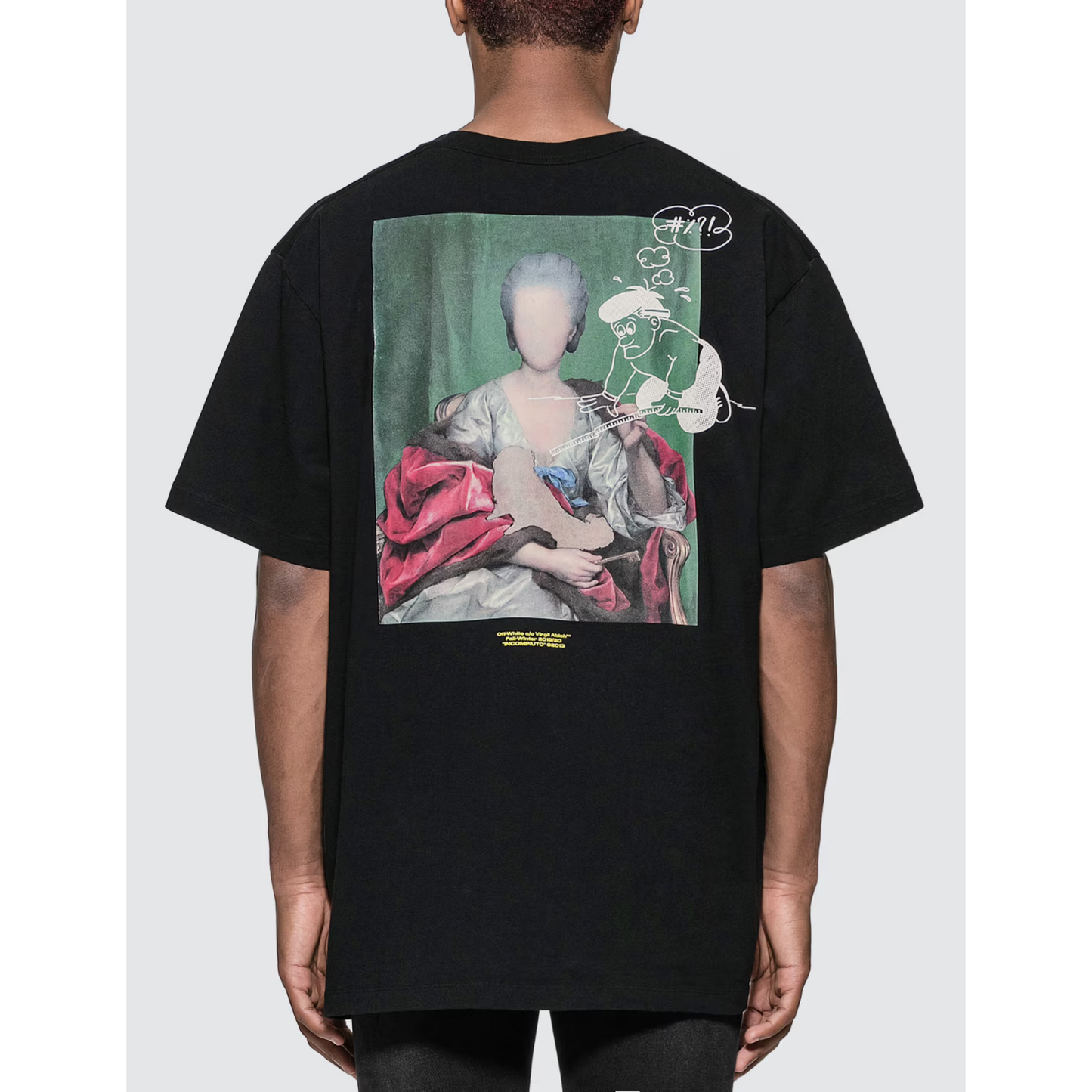 Polera Off-White Mariana de Silva Over Black