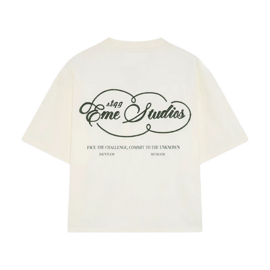 Polera Eme Studios Courageous Off Sand Oversized