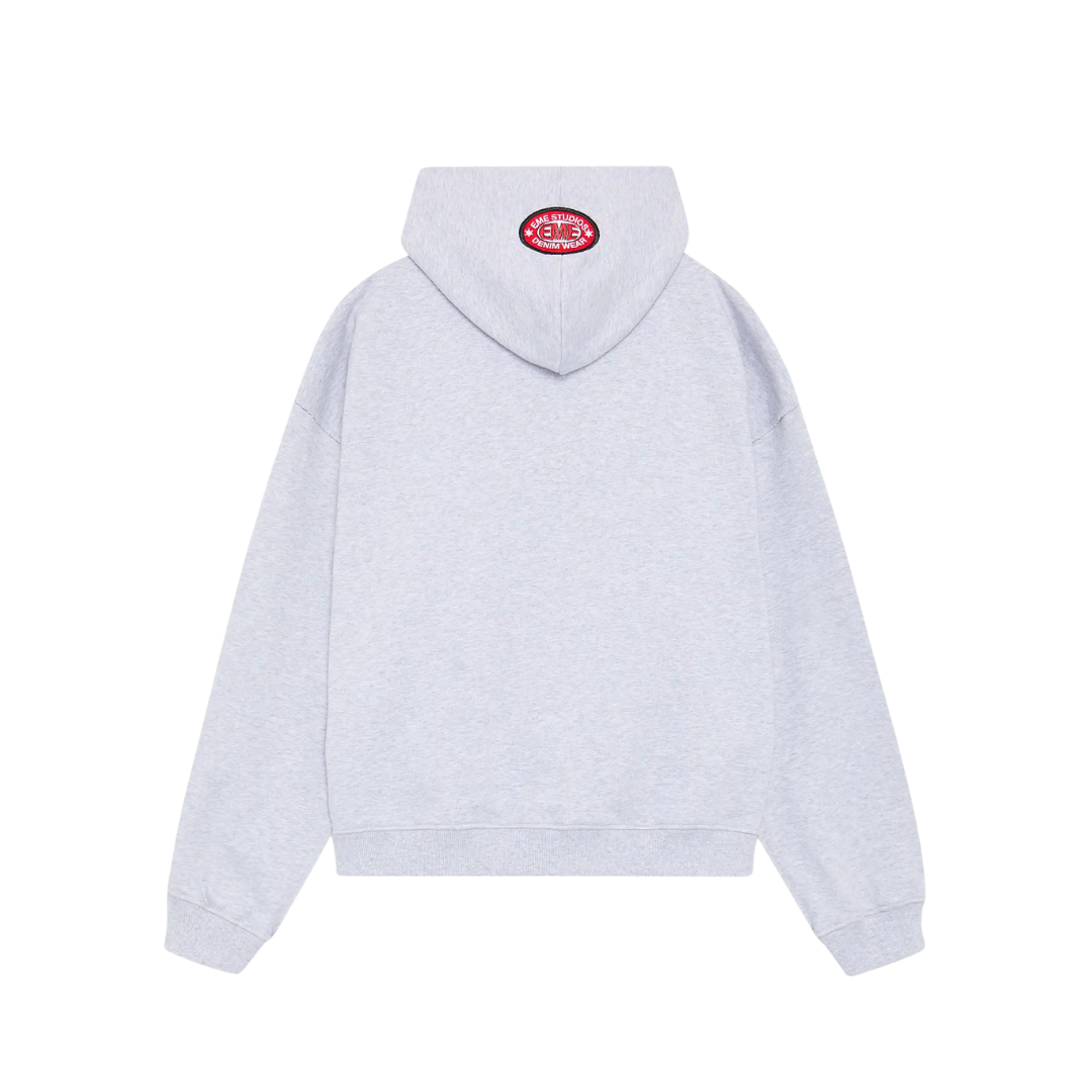 Poleron Eme Studios Patches Heather Full Zip