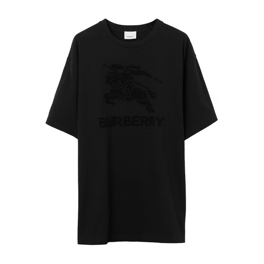Polera Burberry Embroidered ekd Cotton Black - S