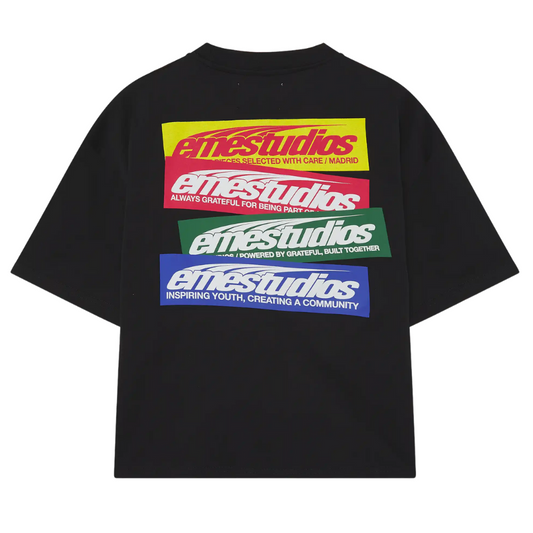 Polera Eme Studios Stick Black Oversized