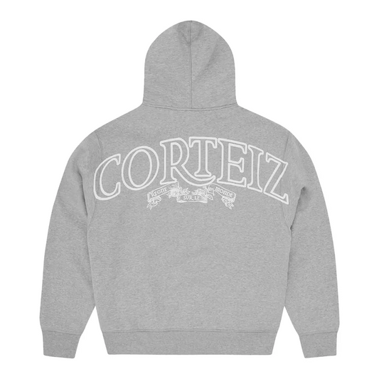 Poleron Corteiz Superior Royale Zip Heather Grey