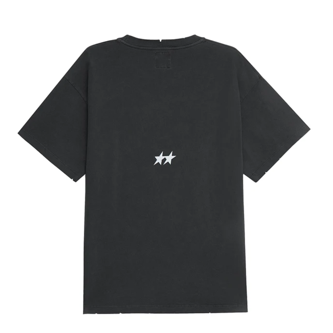 Polera Twojeys Stone Washed Black Varsity