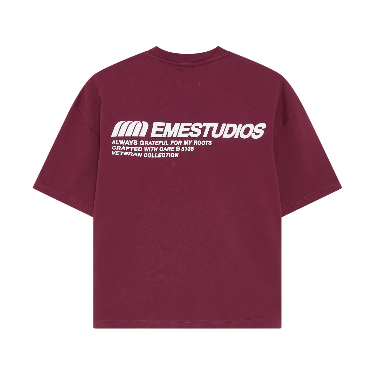 Polera Eme Studios Roots Burgundy Oversized - XL
