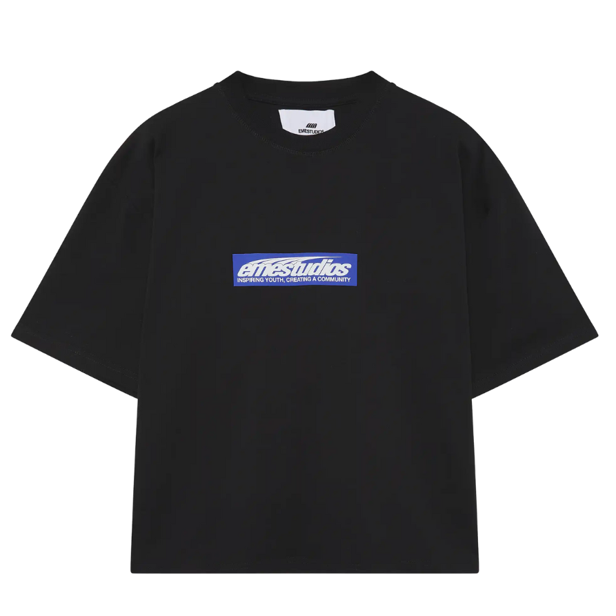 Polera Eme Studios Stick Black Oversized