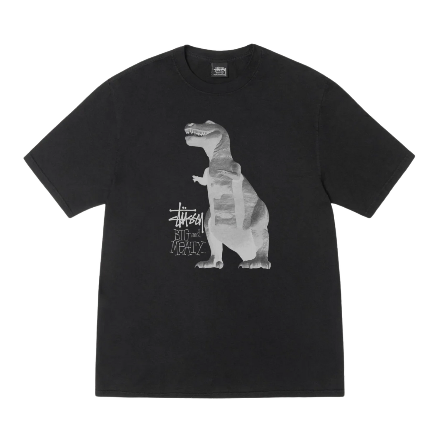 Polera Stussy Big & Meaty Pig Dyed Black
