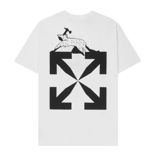 Polera Off-White World Caterpillar Over White