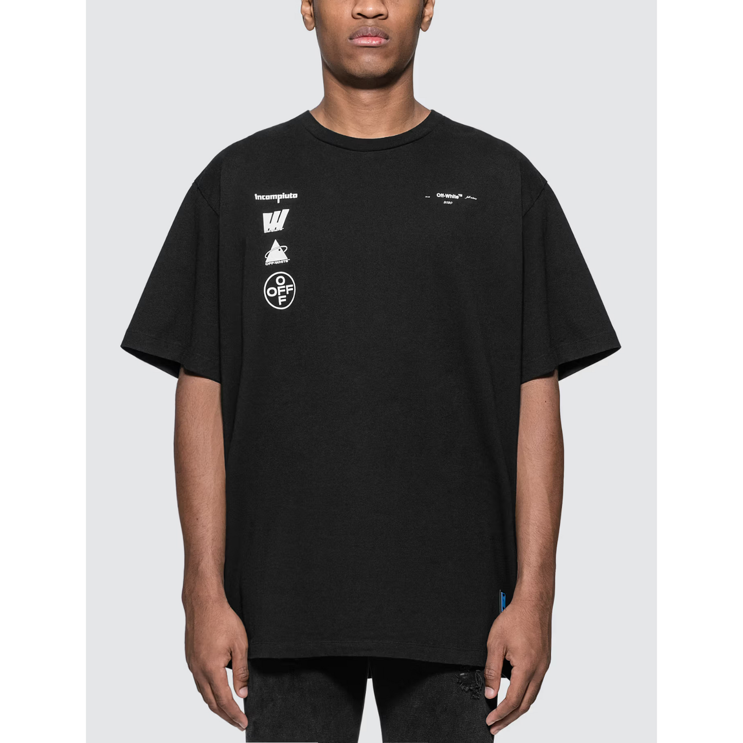 Polera Off-White Mariana de Silva Over Black