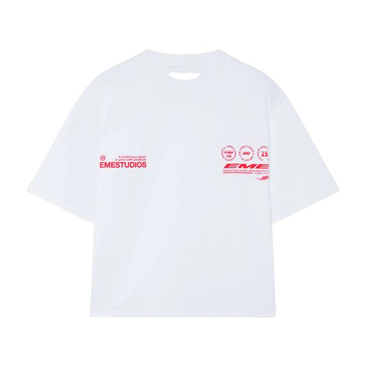 Polera Eme Studios Stamp Pearl Oversized