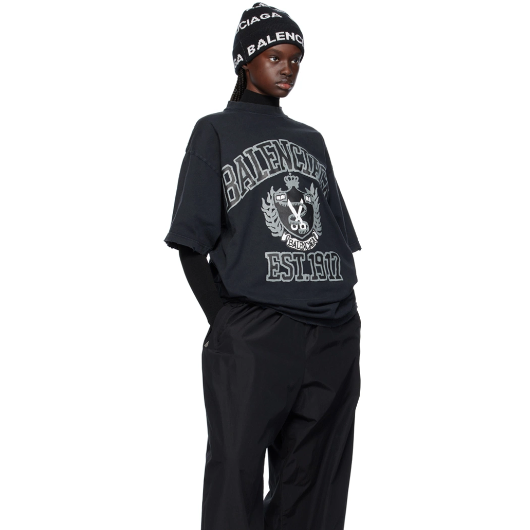 Polera Balenciaga Black Diy College