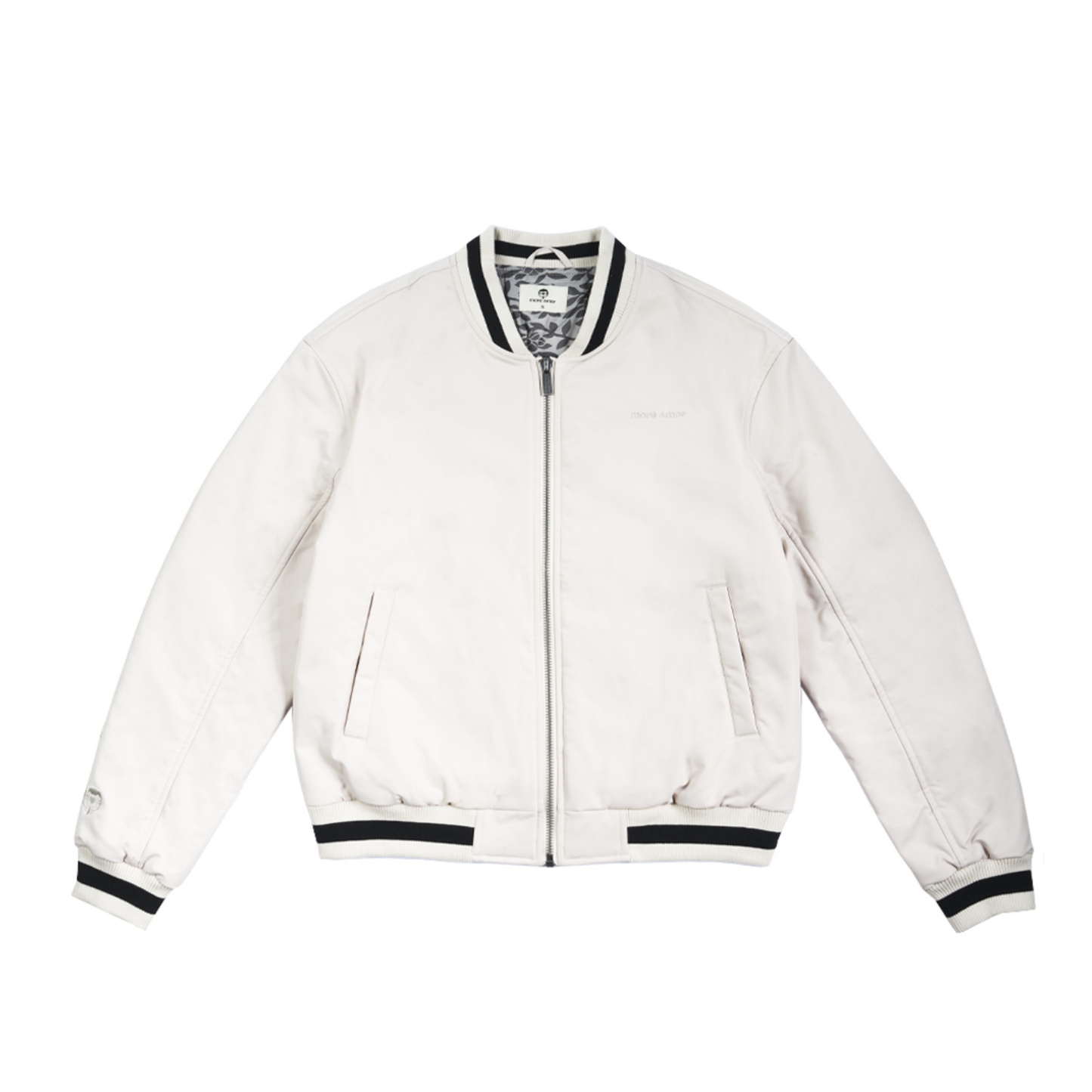 More Amor Bomber Jacket Floral Pattern Ecru Cata Ciro
