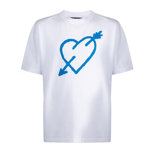 Polera Palm Angels Arrow Heart White - XL