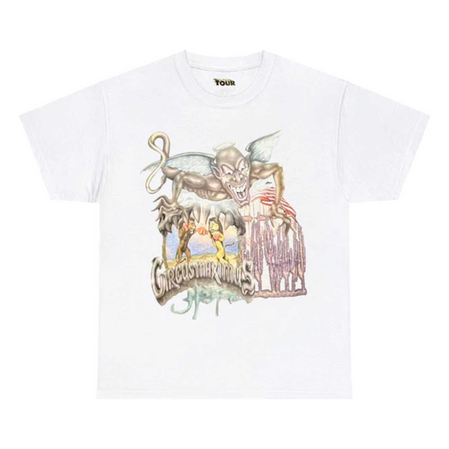 Polera Travis Scott Utopia Circus Maximus 2023 Tour White