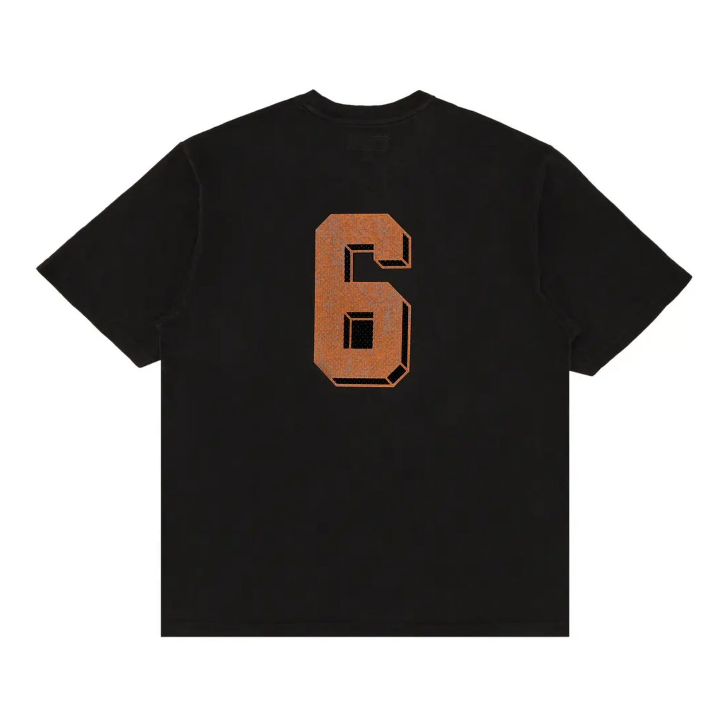 Polera Supreme Flocked Washed Short-Sleeve Black