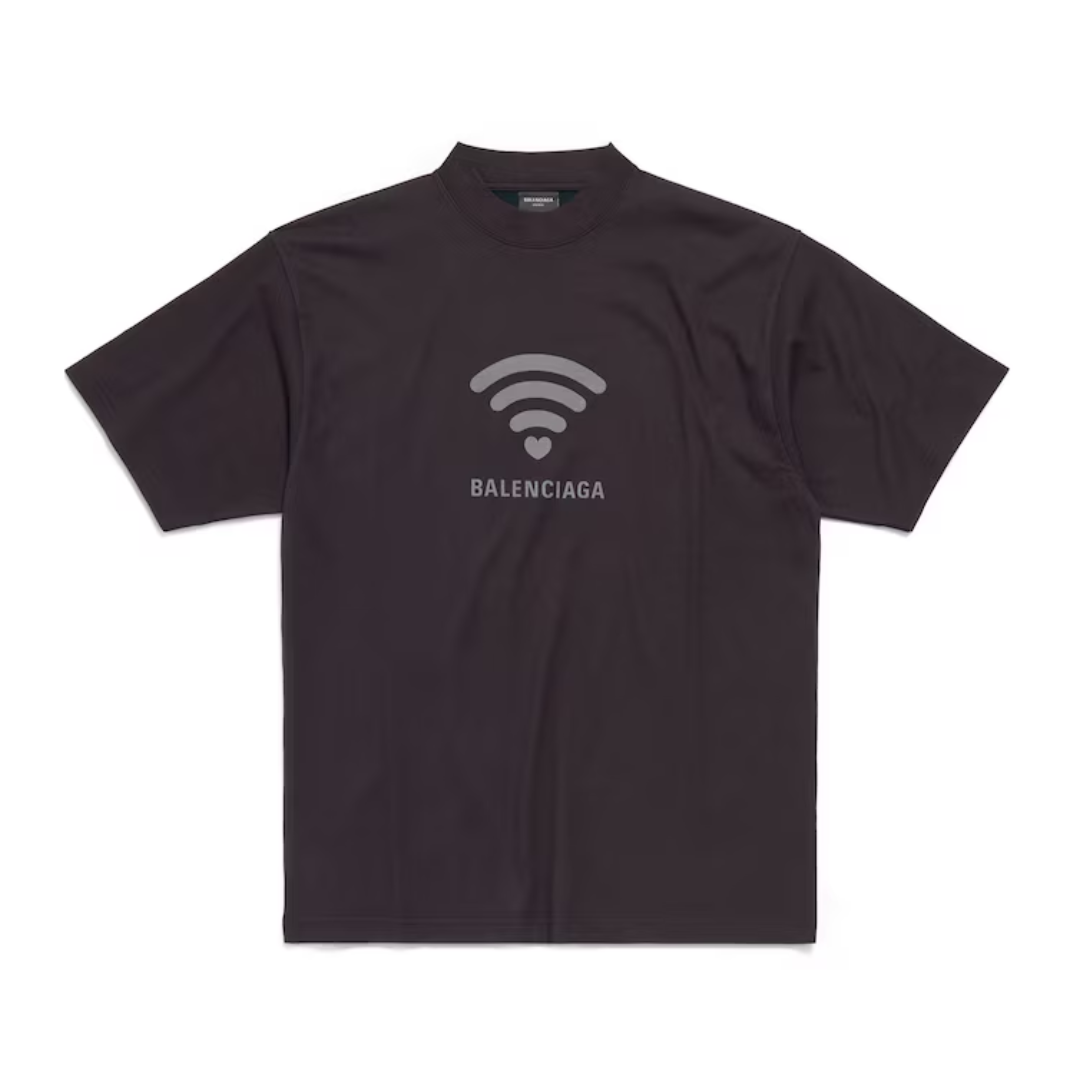 Polera Balenciaga Lo_ve Medium Fit Black/Grey