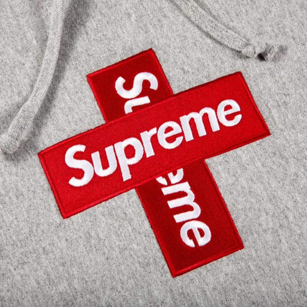 Poleron Supreme Cross Box Logo Heather Grey