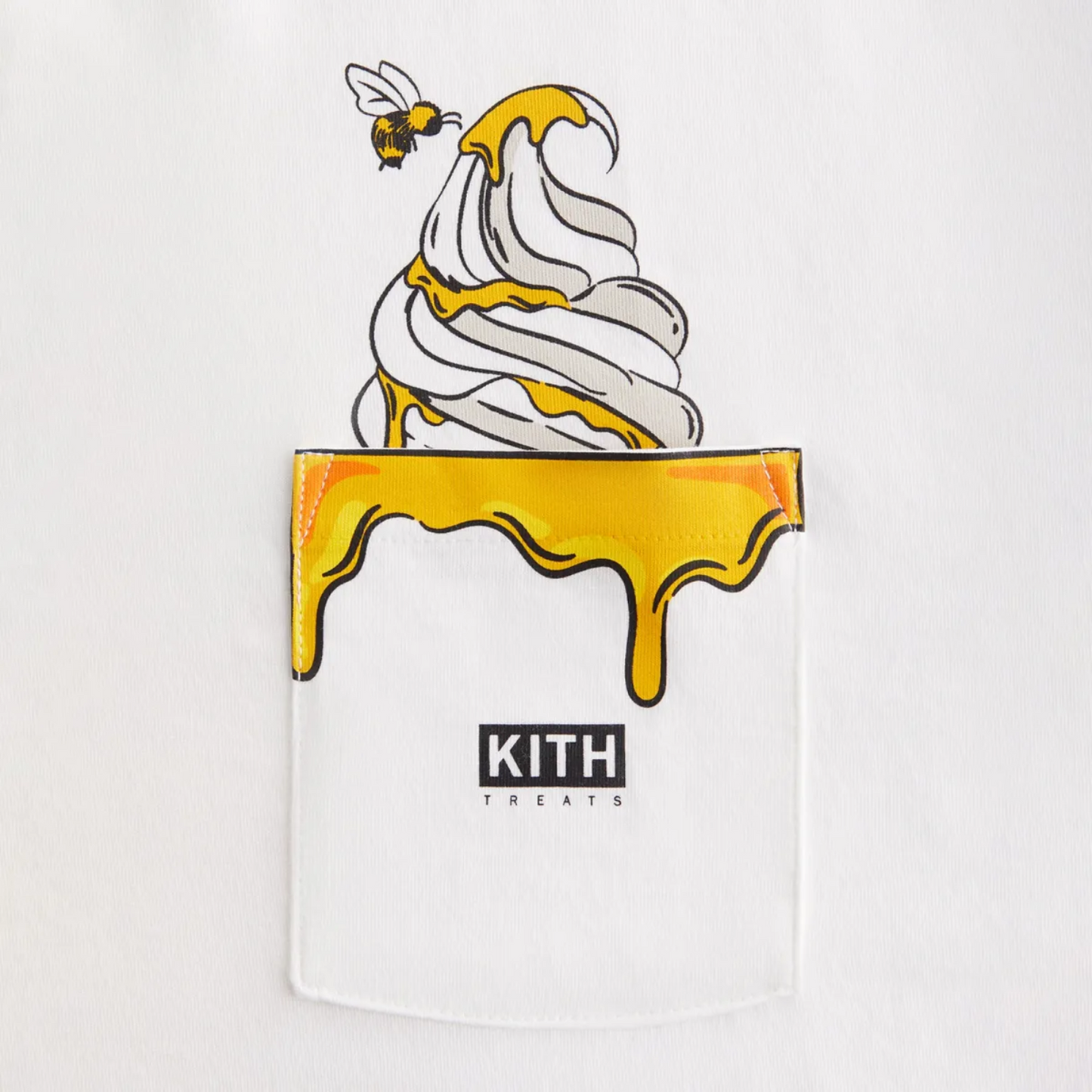 Polera Kith Treats Honey II Pocket White - L